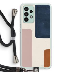 CaseCompany Geo #5: Samsung Galaxy A52s 5G Transparant Hoesje met koord