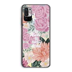CaseCompany Kindness matters: Xiaomi Redmi Note 10 5G Transparant Hoesje