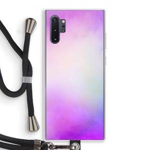 CaseCompany Clouds pastel: Samsung Galaxy Note 10 Plus Transparant Hoesje met koord