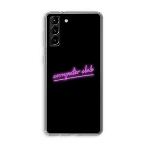 CaseCompany Vice Black: Samsung Galaxy S21 Plus Transparant Hoesje