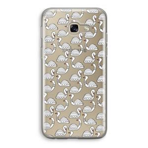 CaseCompany Zwanen: Samsung Galaxy A5 (2017) Transparant Hoesje