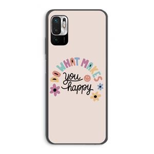 CaseCompany Happy days: Xiaomi Redmi Note 10 5G Transparant Hoesje