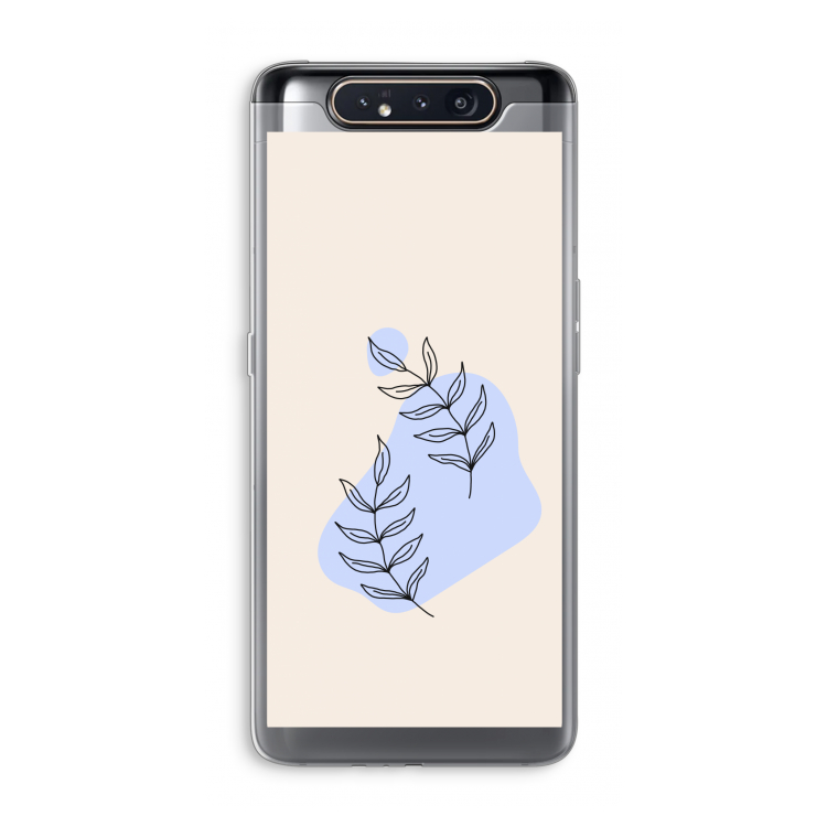 CaseCompany Leaf me if you can: Samsung Galaxy A80 Transparant Hoesje