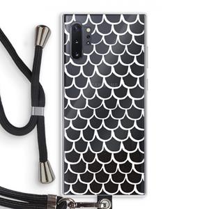 CaseCompany Dakpannetjes: Samsung Galaxy Note 10 Plus Transparant Hoesje met koord