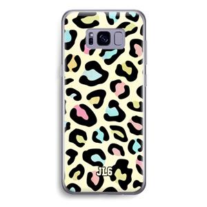 CaseCompany Leopard pattern: Samsung Galaxy S8 Transparant Hoesje
