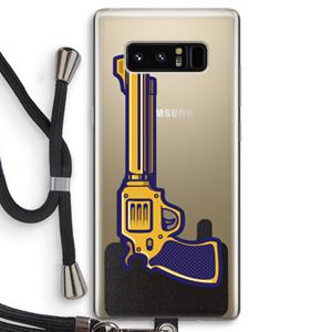 CaseCompany Pew Pew Pew: Samsung Galaxy Note 8 Transparant Hoesje met koord