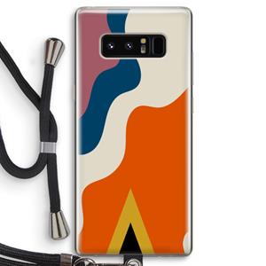CaseCompany Noor A: Samsung Galaxy Note 8 Transparant Hoesje met koord