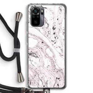 CaseCompany Mengelmoes: Xiaomi Redmi Note 10 Pro Transparant Hoesje met koord