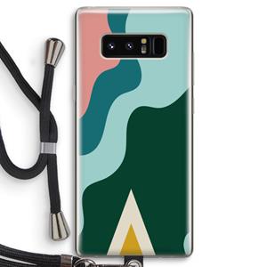 CaseCompany Noor B: Samsung Galaxy Note 8 Transparant Hoesje met koord