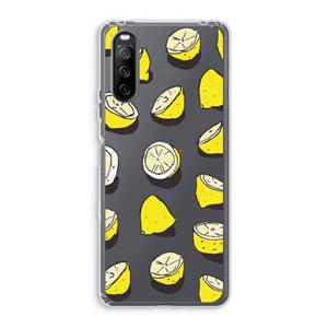 CaseCompany When Life Gives You Lemons...: Sony Xperia 10 III Transparant Hoesje