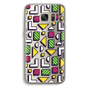 CaseCompany 8-bit N°4: Samsung Galaxy S7 Transparant Hoesje