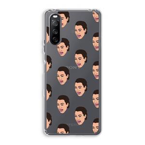 CaseCompany Ugly Cry Call: Sony Xperia 10 III Transparant Hoesje
