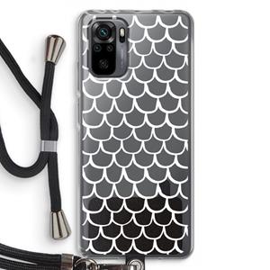 CaseCompany Dakpannetjes: Xiaomi Redmi Note 10 Pro Transparant Hoesje met koord