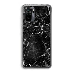 CaseCompany Zwart Marmer 2: Xiaomi Redmi Note 10 Pro Transparant Hoesje