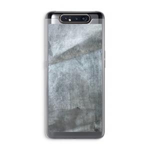 CaseCompany Grey Stone: Samsung Galaxy A80 Transparant Hoesje