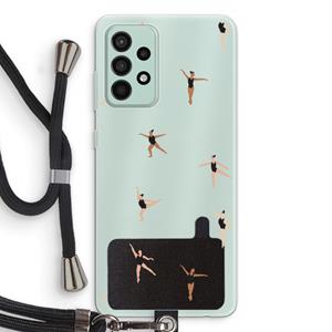 CaseCompany Dancing #1: Samsung Galaxy A52s 5G Transparant Hoesje met koord