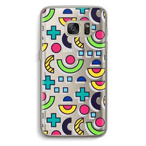 CaseCompany 8-bit N°6: Samsung Galaxy S7 Transparant Hoesje