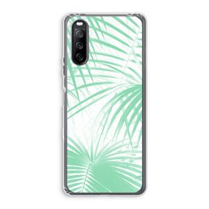 CaseCompany Palmbladeren: Sony Xperia 10 III Transparant Hoesje