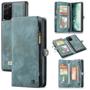 Caseme vintage 2 in 1 portemonnee hoes - Samsung Galaxy Note 20 - Blauw