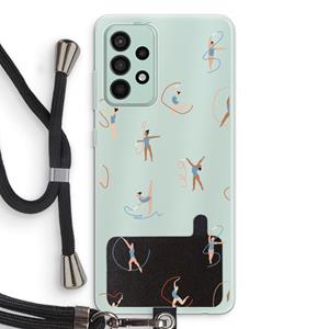 CaseCompany Dancing #3: Samsung Galaxy A52s 5G Transparant Hoesje met koord