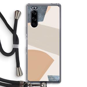 CaseCompany Formo: Sony Xperia 5 Transparant Hoesje met koord