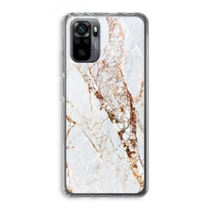 CaseCompany Goud marmer: Xiaomi Redmi Note 10 Pro Transparant Hoesje