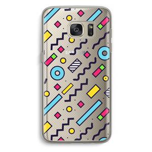 CaseCompany 8-bit N°8: Samsung Galaxy S7 Transparant Hoesje