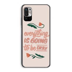 CaseCompany Optimistic flower girl: Xiaomi Redmi Note 10 5G Transparant Hoesje