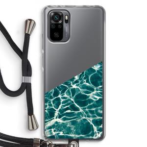 CaseCompany Weerkaatsing water: Xiaomi Redmi Note 10 Pro Transparant Hoesje met koord