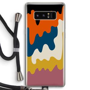 CaseCompany Baar A: Samsung Galaxy Note 8 Transparant Hoesje met koord