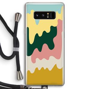 CaseCompany Baar B: Samsung Galaxy Note 8 Transparant Hoesje met koord