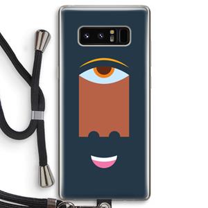 CaseCompany Mono M: Samsung Galaxy Note 8 Transparant Hoesje met koord
