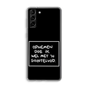 CaseCompany Schotelvod: Samsung Galaxy S21 Plus Transparant Hoesje