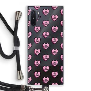 CaseCompany GIRL POWER: Samsung Galaxy Note 10 Plus Transparant Hoesje met koord