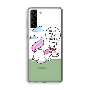 CaseCompany Unicorn: Samsung Galaxy S21 Plus Transparant Hoesje