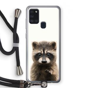 CaseCompany Rocco: Samsung Galaxy A21s Transparant Hoesje met koord