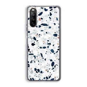 CaseCompany Terrazzo N°1: Sony Xperia 10 III Transparant Hoesje
