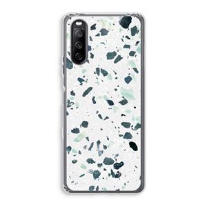 CaseCompany Terrazzo N°2: Sony Xperia 10 III Transparant Hoesje