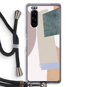 CaseCompany Lindo: Sony Xperia 5 Transparant Hoesje met koord