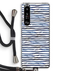 CaseCompany Verrassende lijnen: Sony Xperia 1 III Transparant Hoesje met koord