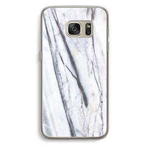 CaseCompany Gestreepte marmer: Samsung Galaxy S7 Transparant Hoesje