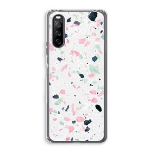 CaseCompany Terrazzo N°3: Sony Xperia 10 III Transparant Hoesje