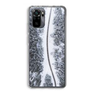 CaseCompany Snøfall: Xiaomi Redmi Note 10 Pro Transparant Hoesje