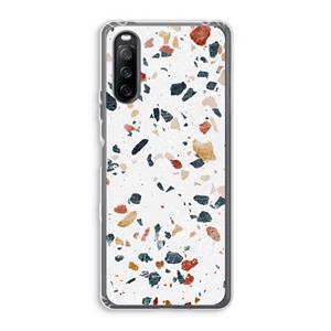 CaseCompany Terrazzo N°4: Sony Xperia 10 III Transparant Hoesje