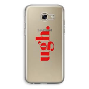 CaseCompany Ugh: Samsung Galaxy A5 (2017) Transparant Hoesje