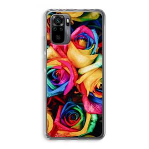 CaseCompany Neon bloemen: Xiaomi Redmi Note 10 Pro Transparant Hoesje