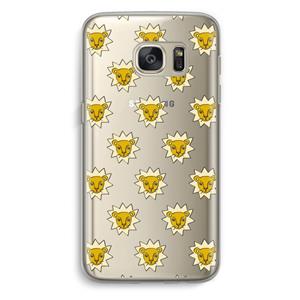 CaseCompany Leeuwenkoppen: Samsung Galaxy S7 Transparant Hoesje