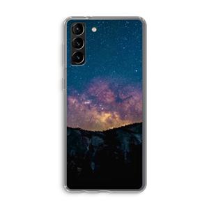 CaseCompany Travel to space: Samsung Galaxy S21 Plus Transparant Hoesje