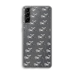 CaseCompany Makis: Samsung Galaxy S21 Plus Transparant Hoesje