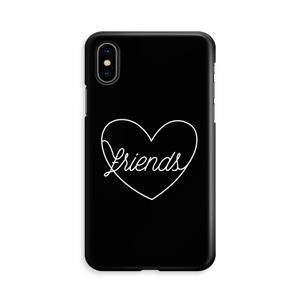 CaseCompany Friends heart black: iPhone X Volledig Geprint Hoesje